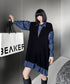 Knit Switch Denim Dress